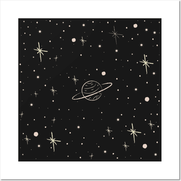 Saturn Wall Art by KristinaStellar 